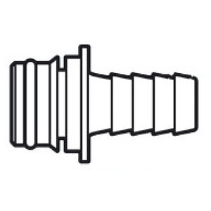 Raccord droit cannelé Ø 19 mm