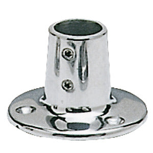 Base inox droite ronde