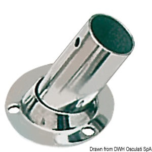 Base ronde inox 60° 25 mm